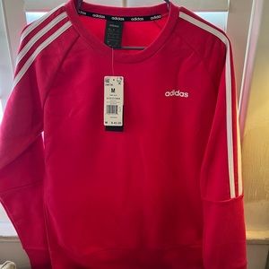 Pink womens adidas pullover brand new with tags